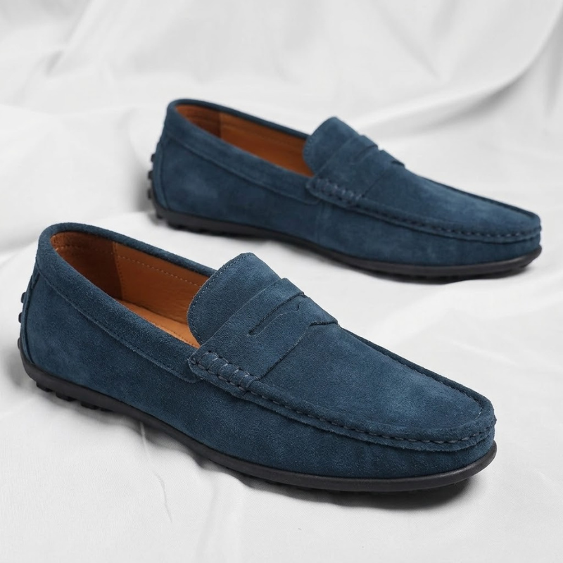 Veneto Suede Penny Loafers