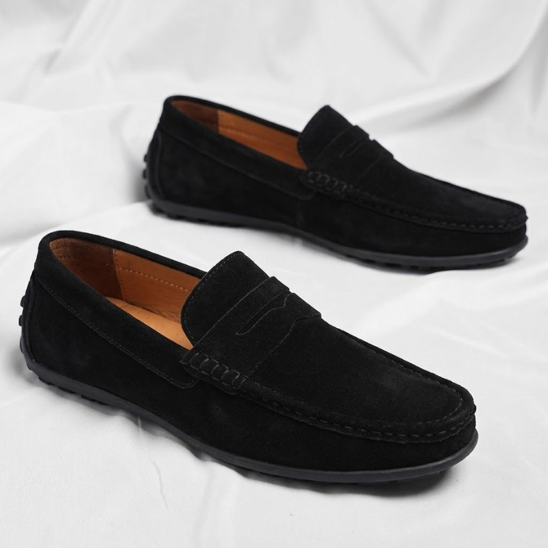 Veneto Suede Penny Loafers