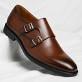 Veneto Leather Monk Strap Loafers