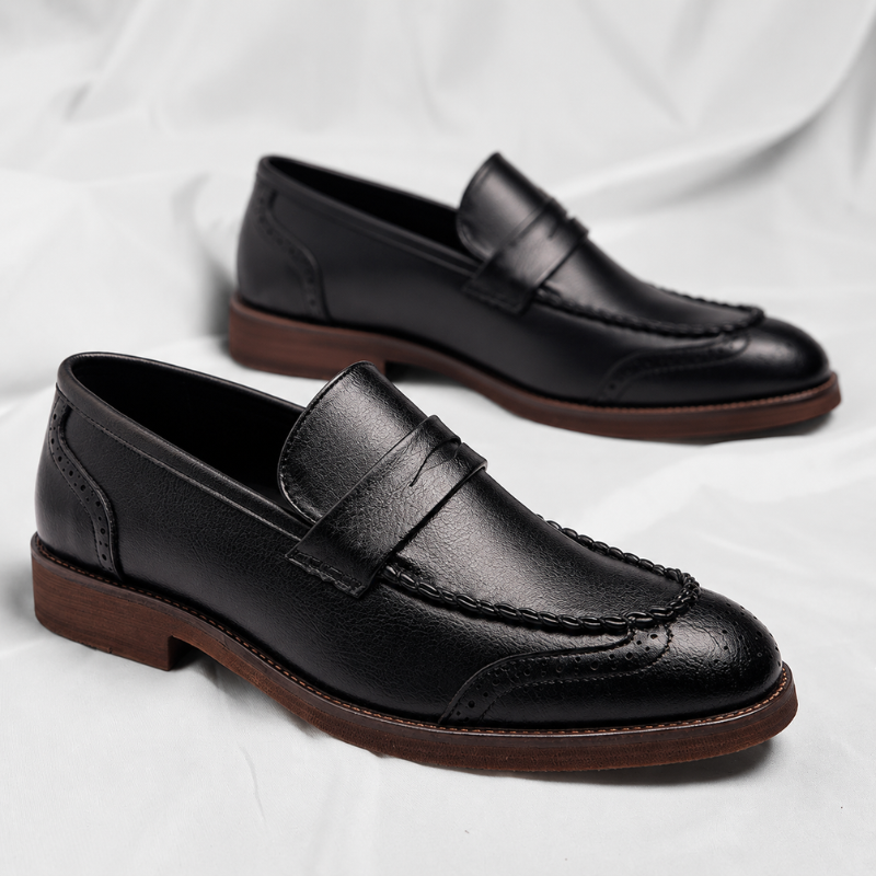Santino Leather Penny Loafers