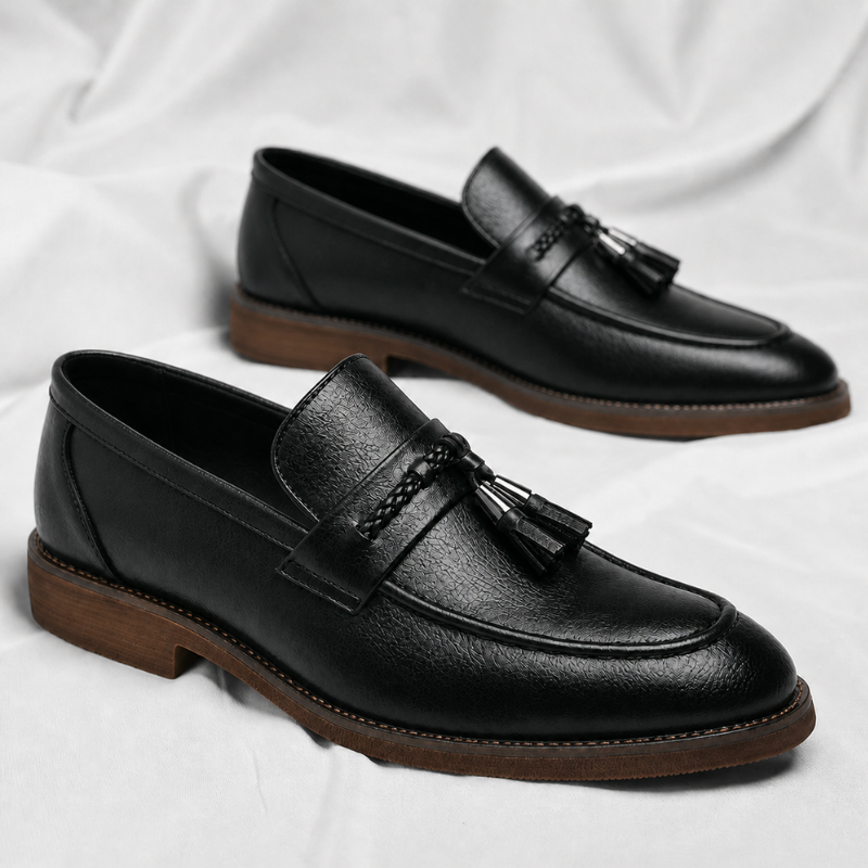 Veneto Leather Tassel Loafers