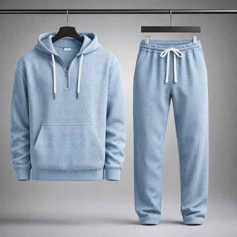 Hudson Waffle-Knit Set