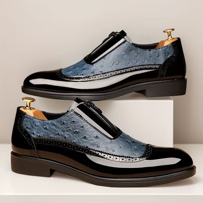Oxford Ostrich Leather Shoes