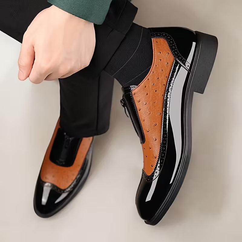 Oxford Ostrich Leather Shoes
