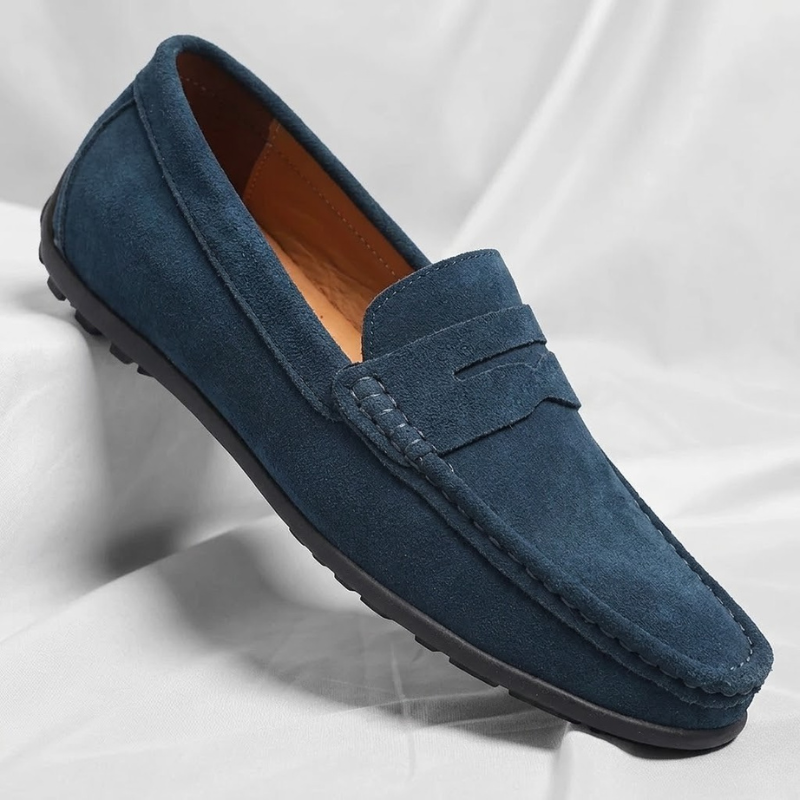 Veneto Suede Penny Loafers