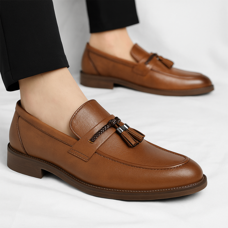 Marco Leather Tassel Loafers