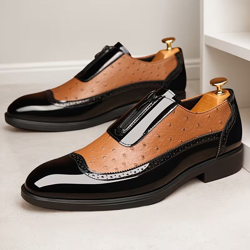 Oxford Ostrich Leather Shoes