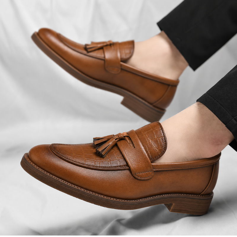 Siena Leather Tassel Loafers