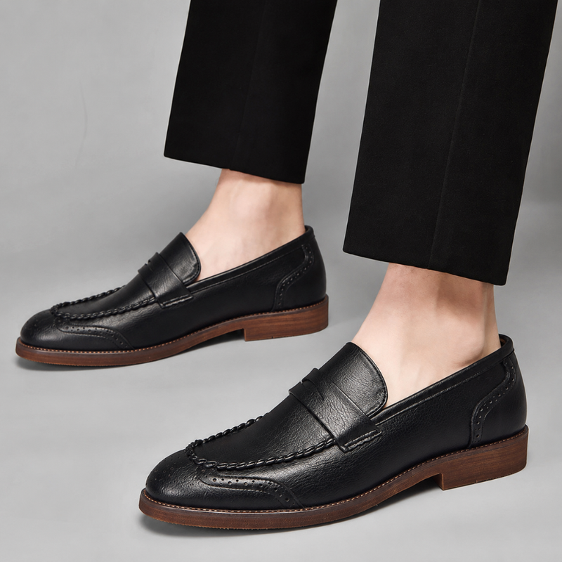 Santino Leather Penny Loafers
