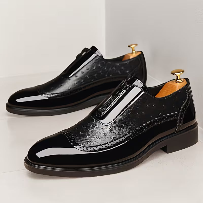Oxford Ostrich Leather Shoes