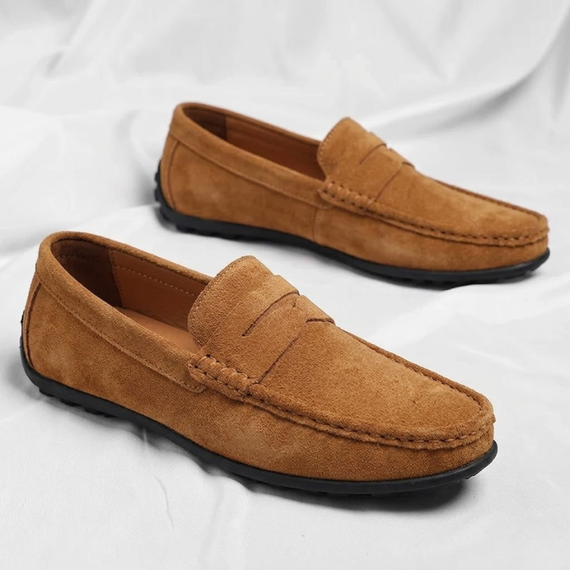 Veneto Suede Penny Loafers