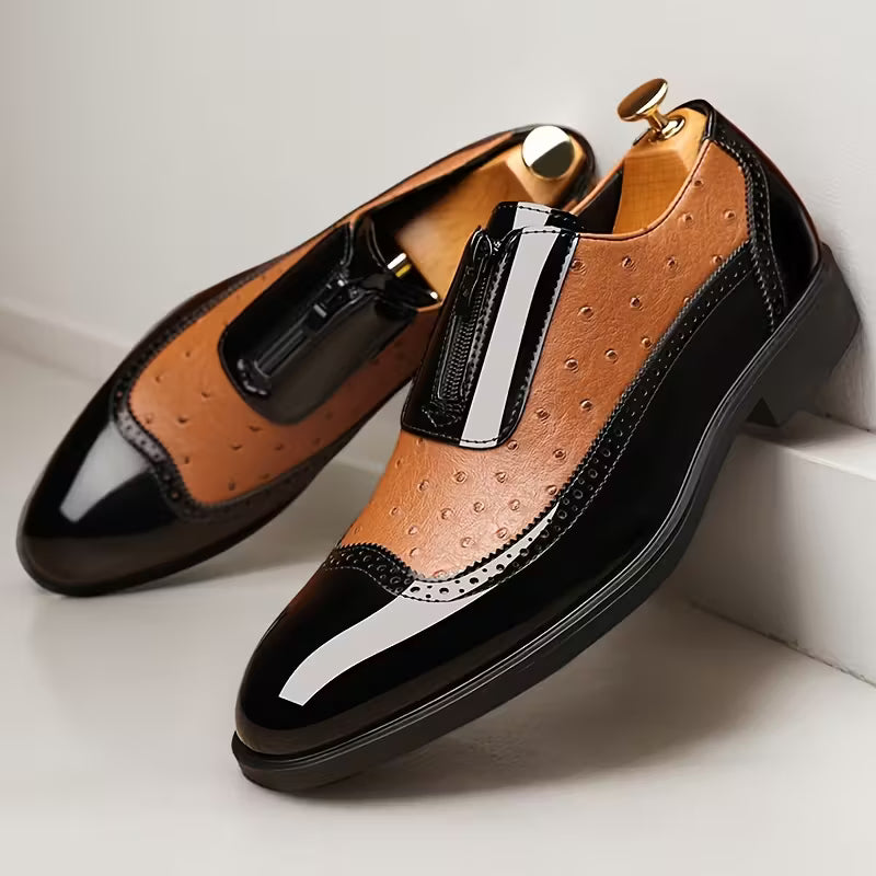 Oxford Ostrich Leather Shoes