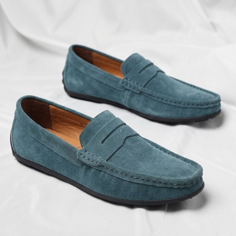 Veneto Suede Penny Loafers