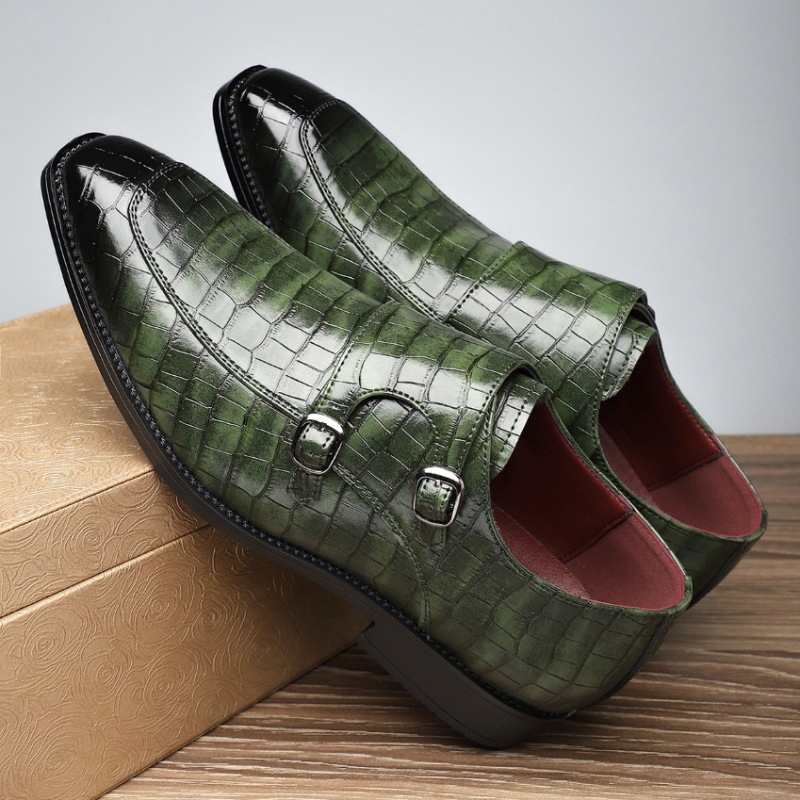 Vittorio Leather Monk Strap Loafers