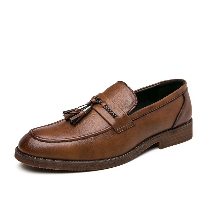 Lusso Italiana Leather Tassel Loafers