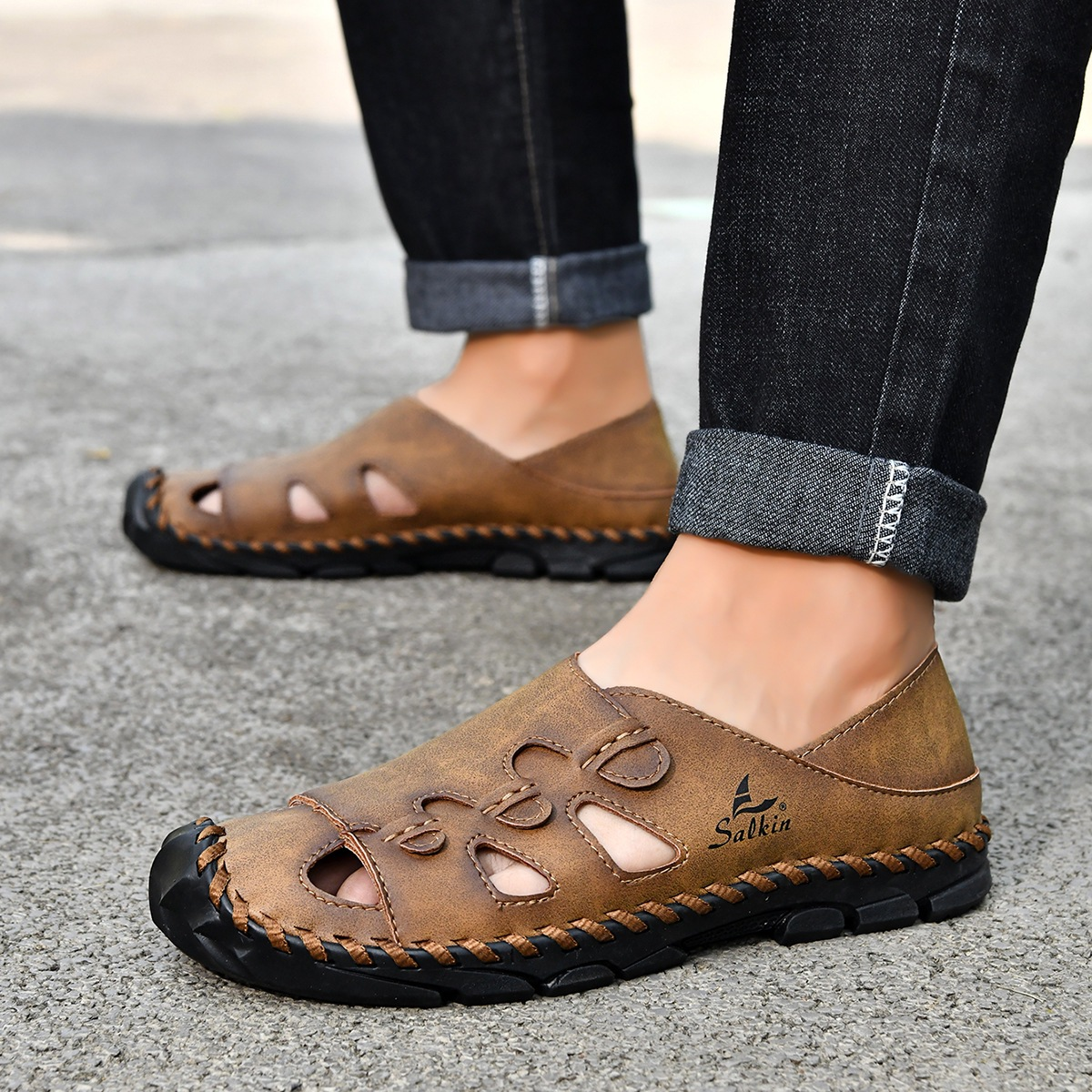 Trekland Leather Sandals