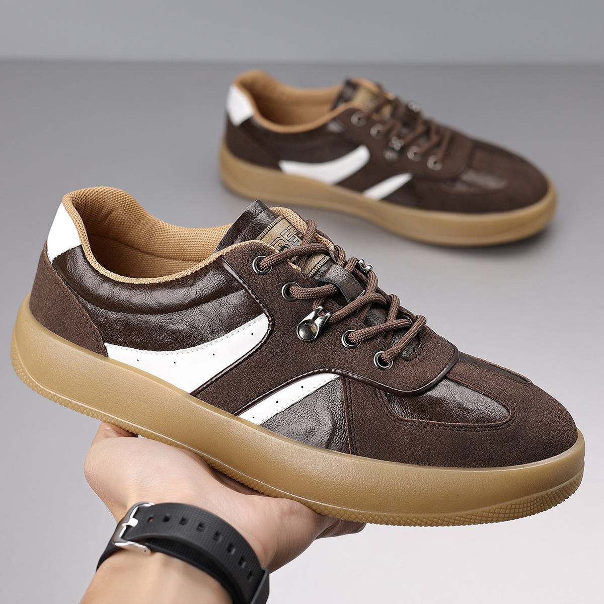 Sable Leather Sneakers