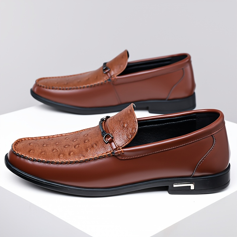 Cristiano Ostrich Leather Loafers