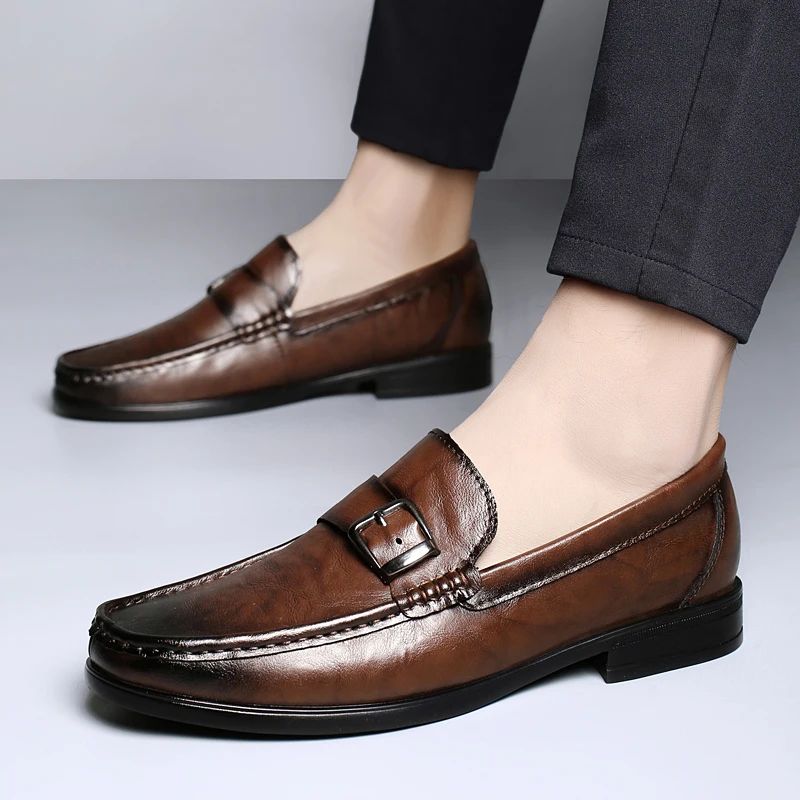 Luciano Italian Leather Loafers