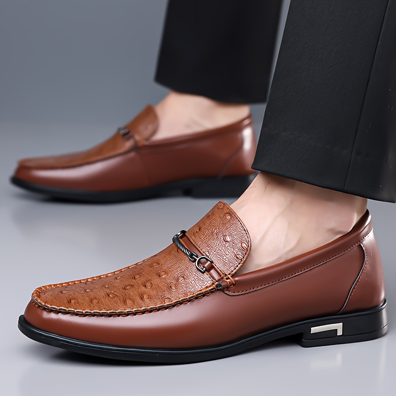 Cristiano Ostrich Leather Loafers