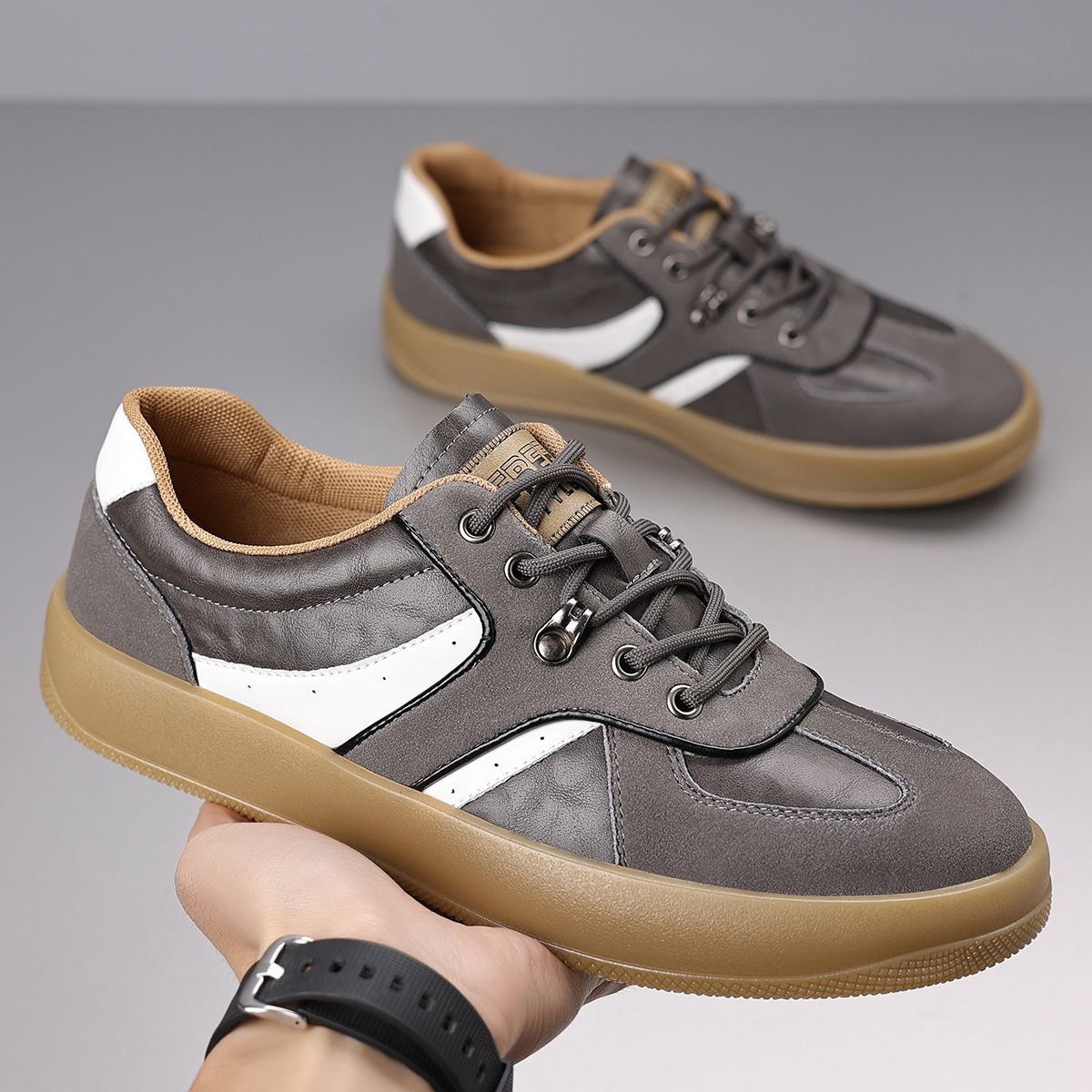 Sable Leather Sneakers