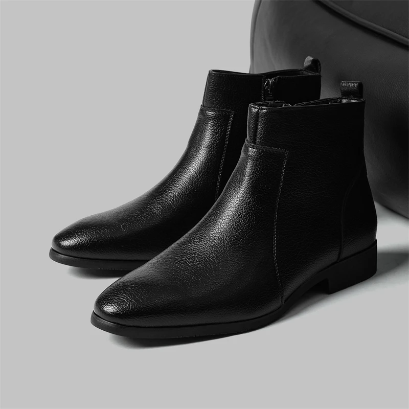 Ronaldo Leather Chelsea Boots