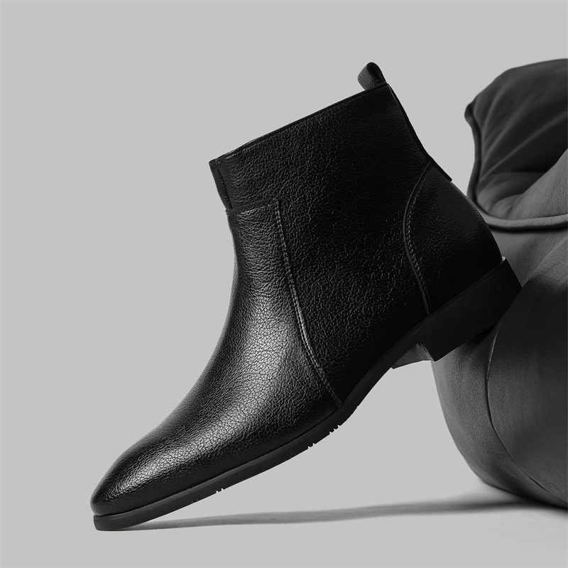 Ronaldo Leather Chelsea Boots