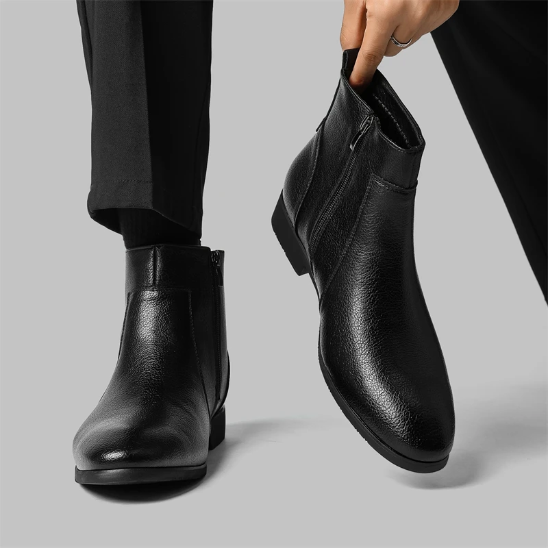 Ronaldo Leather Chelsea Boots