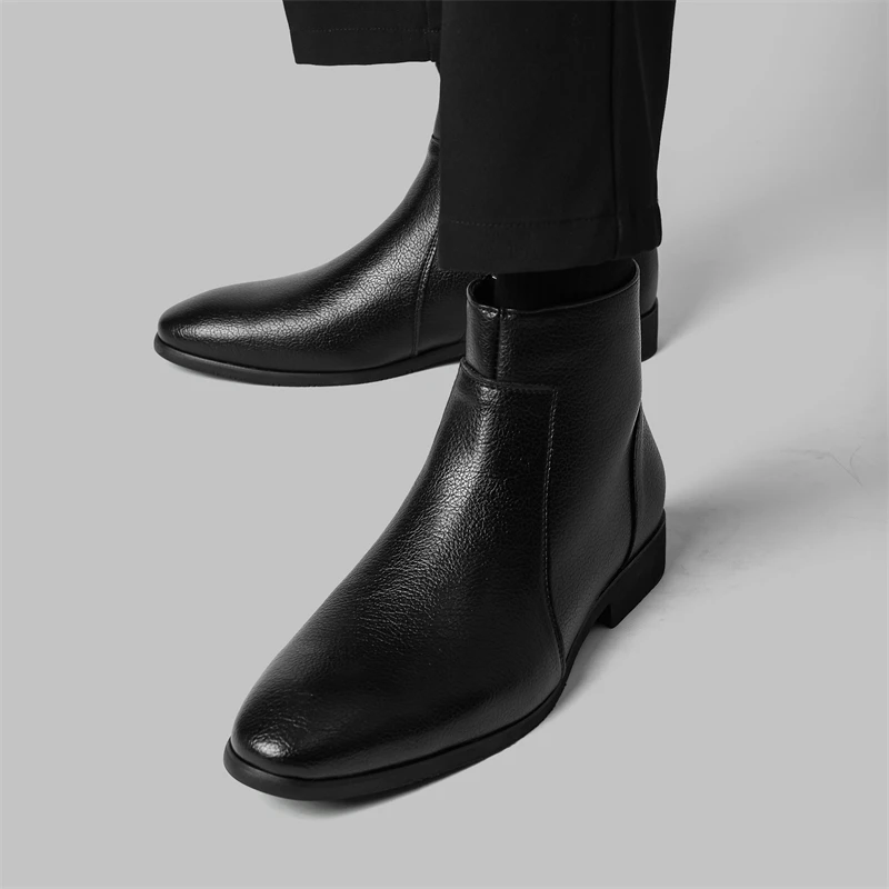 Ronaldo Leather Chelsea Boots