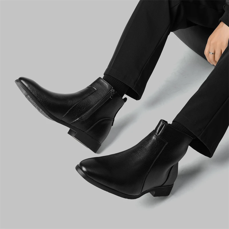 Ronaldo Leather Chelsea Boots