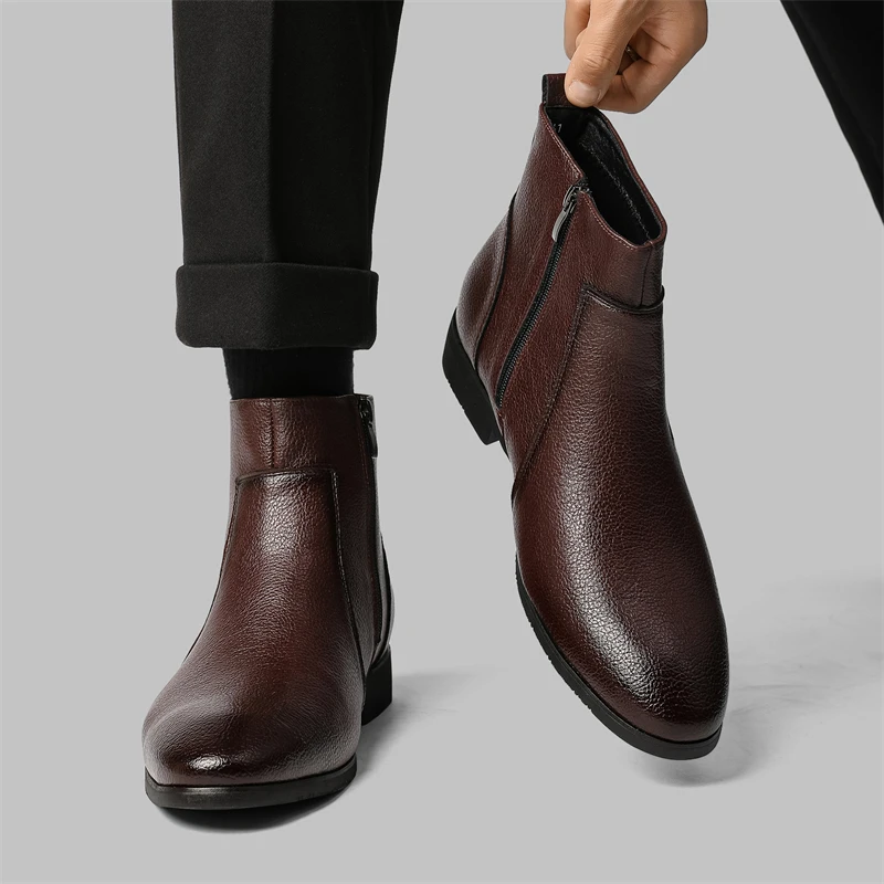 Ronaldo Leather Chelsea Boots