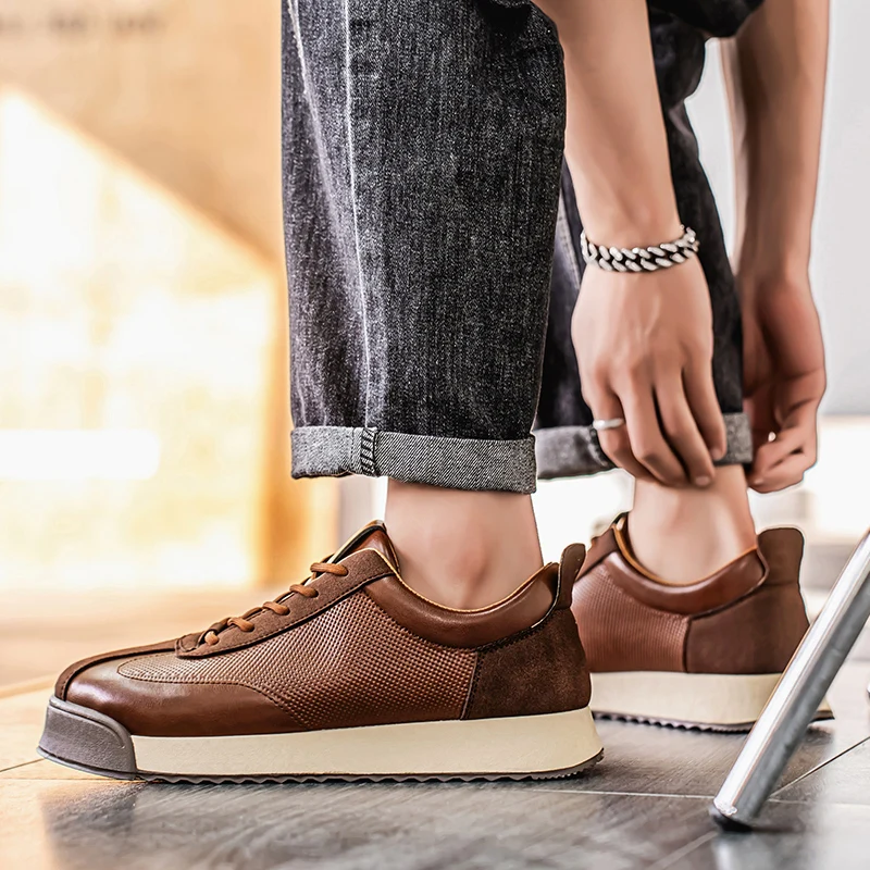 Novara Italian Leather Sneakers