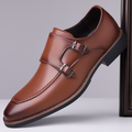 Carlo Leather Monk Strap Loafers