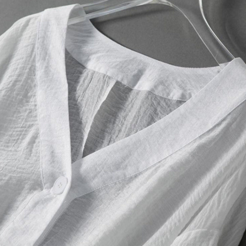 ELLA LINEN BLOUSE