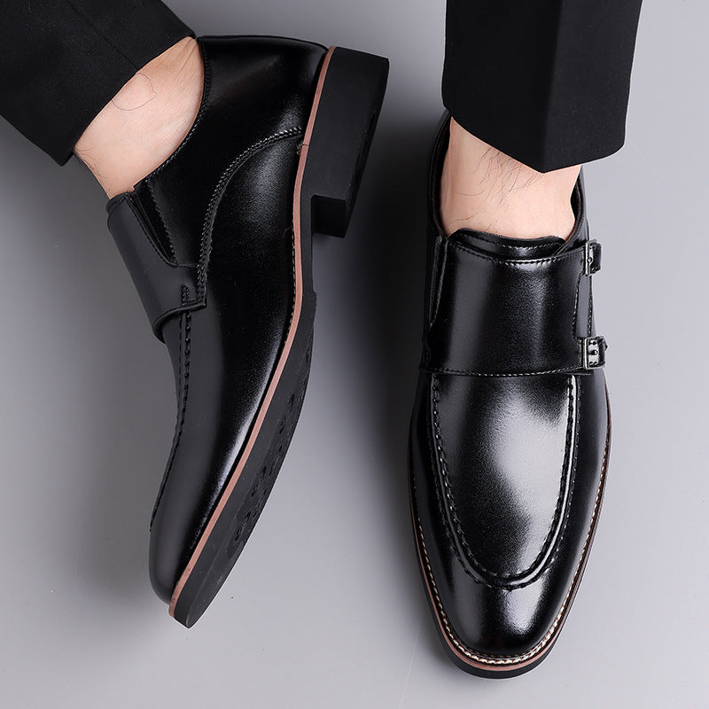 Carlo Leather Monk Strap Loafers