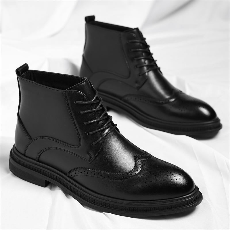Regency Leather Brogue Boots