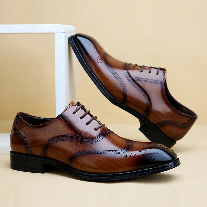 Lucas Leather Brogue Dress Shoes