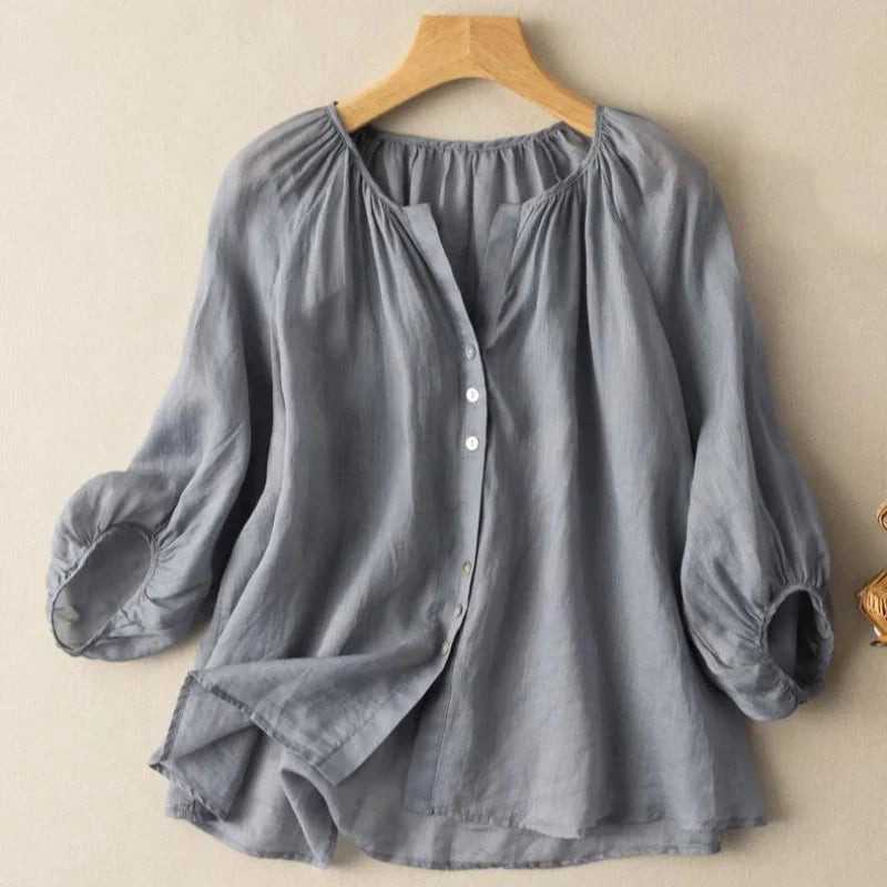 Camille Linen Blouse