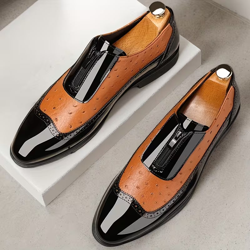 Oxford Ostrich Leather Shoes