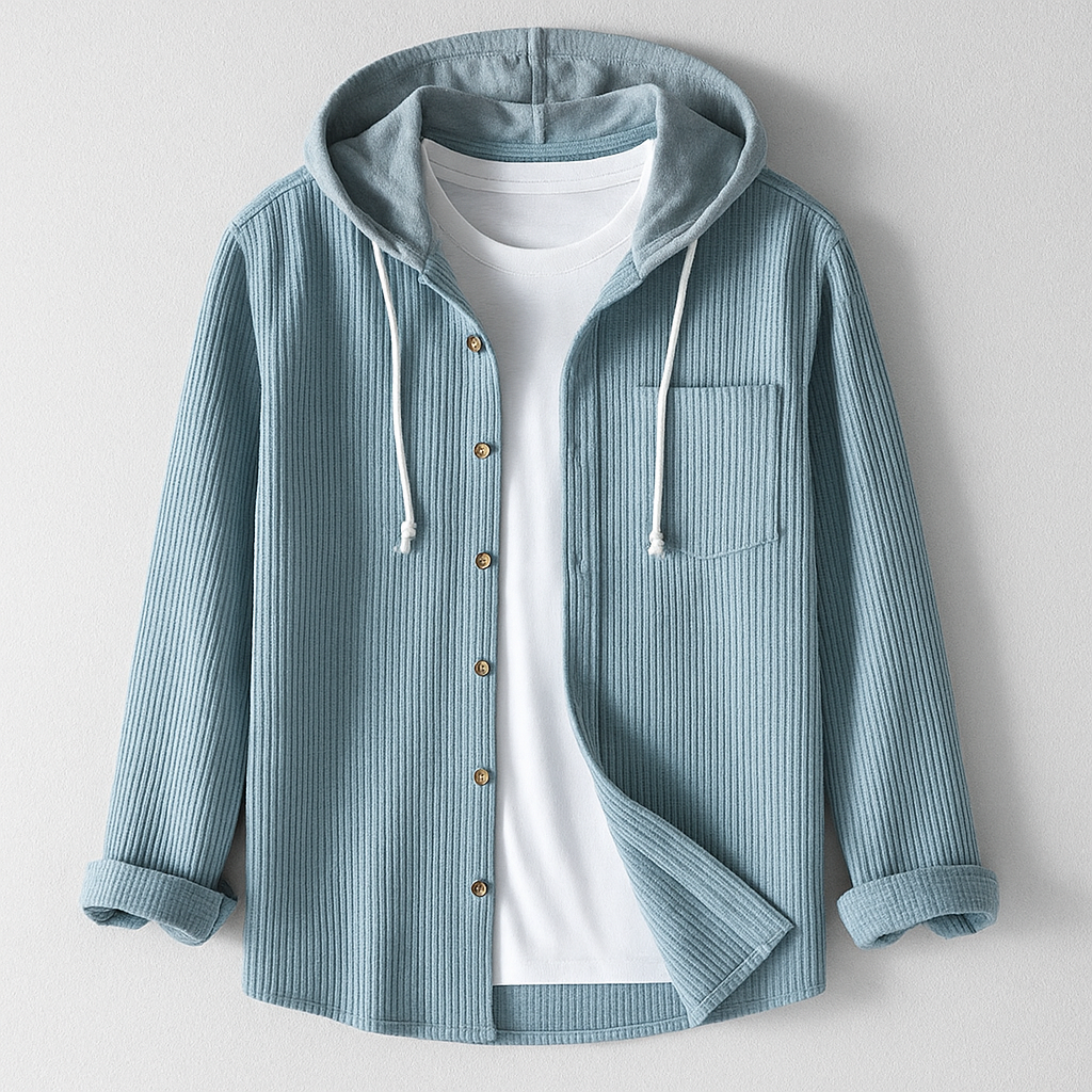 Arlo Corduroy Hoodie Shirt