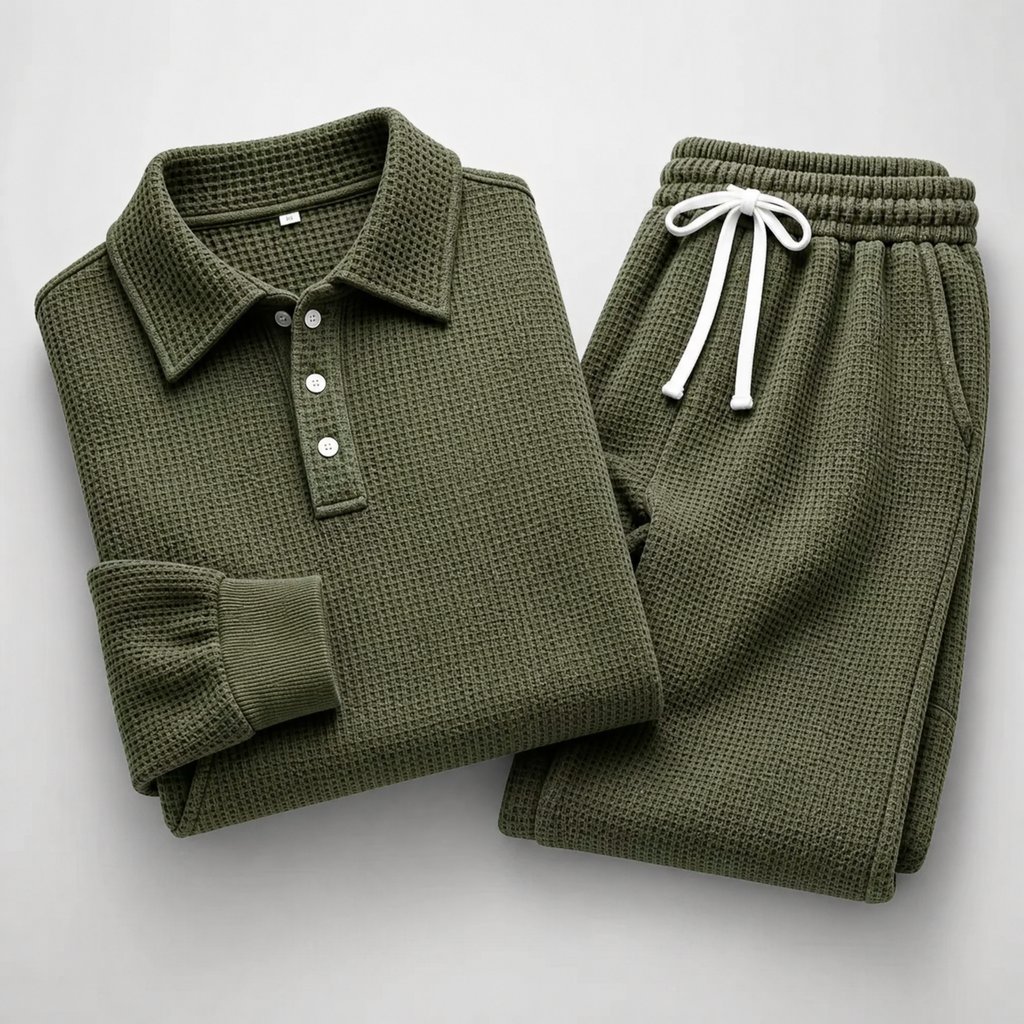 Porter Waffle-Knit Set