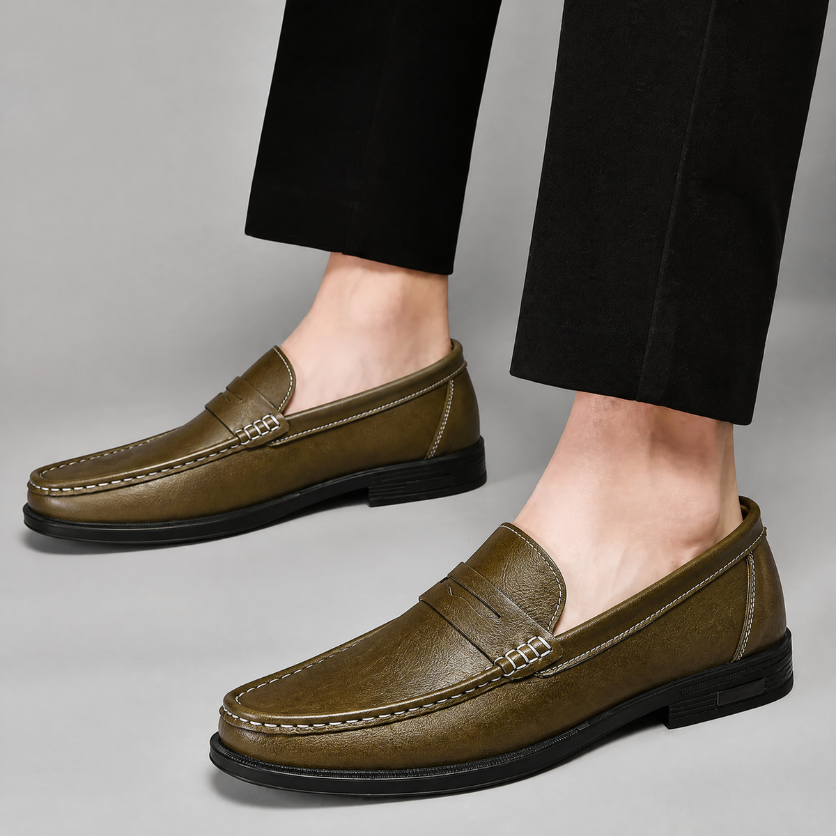 Monte Leather Penny Loafers