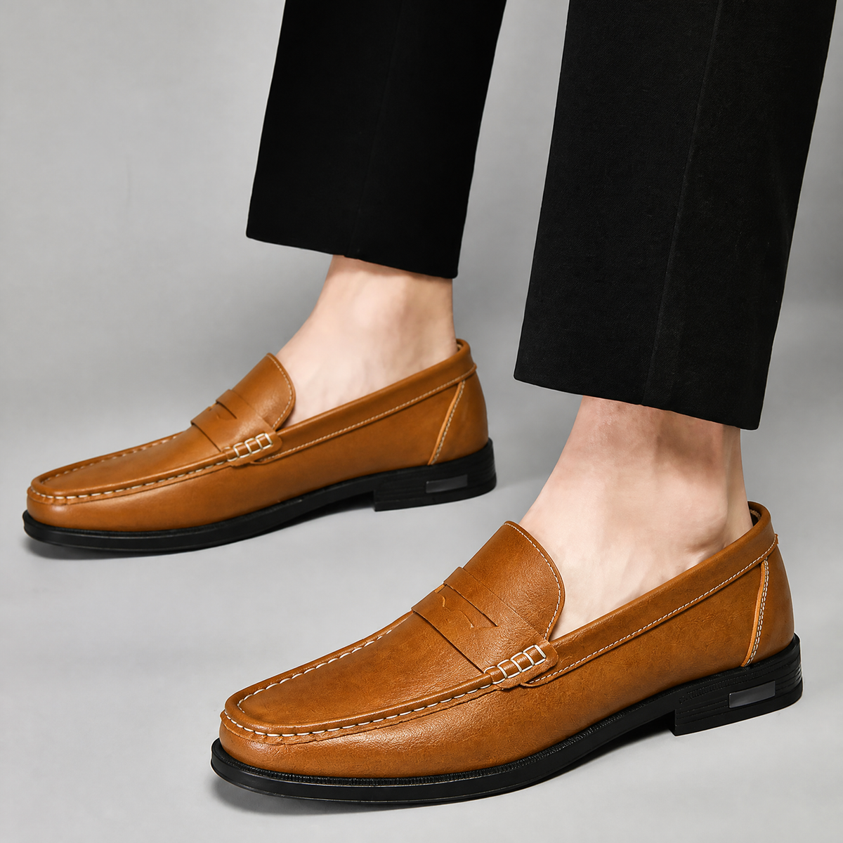Monte Leather Penny Loafers