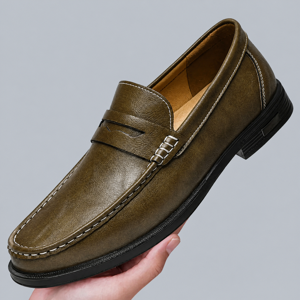 Monte Leather Penny Loafers