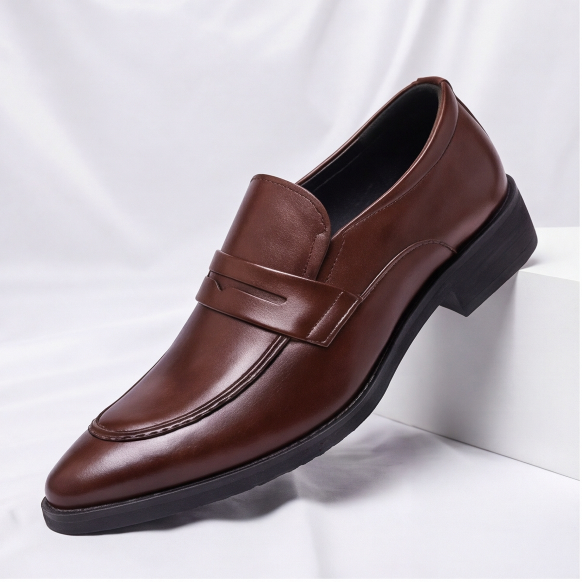 Amalfi Leather Penny Loafers