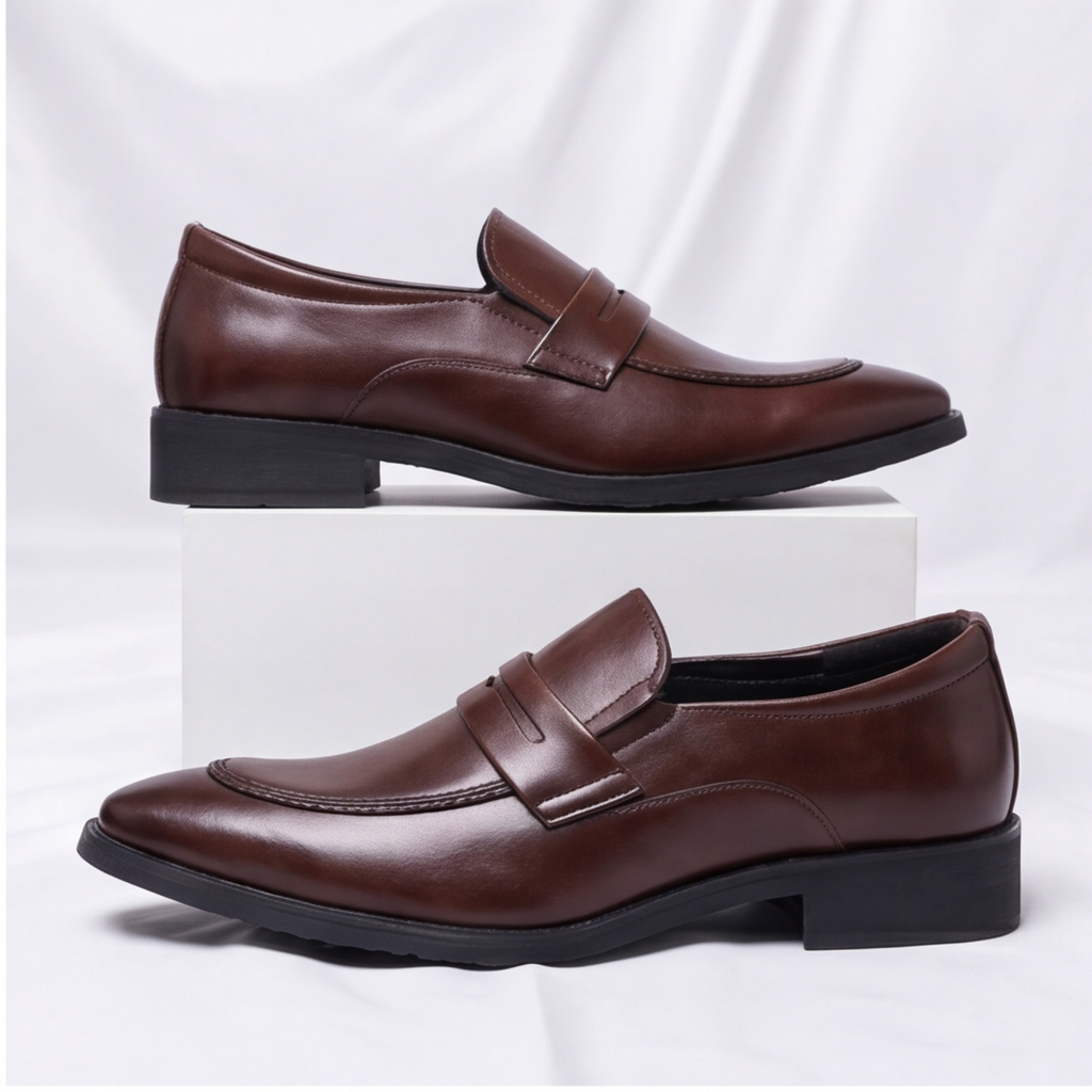 Amalfi Leather Penny Loafers