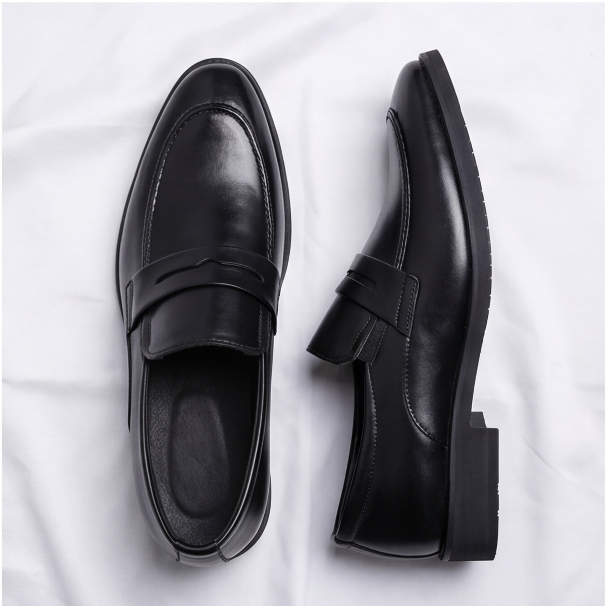 Amalfi Leather Penny Loafers