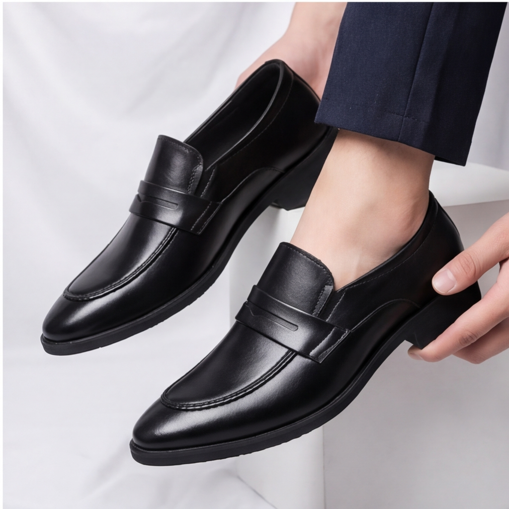 Amalfi Leather Penny Loafers